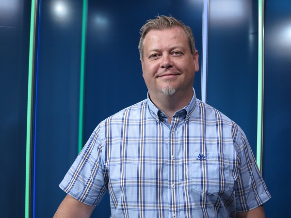 Ansvarlig redaktør i Apotek 1 TV, Anders Dahl. (Foto: Martin Grevstad)